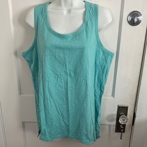 Maurices Light Aqua Scoop Neck Tank Top
